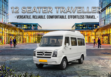 12 Seater Tempo Traveller Rentals
